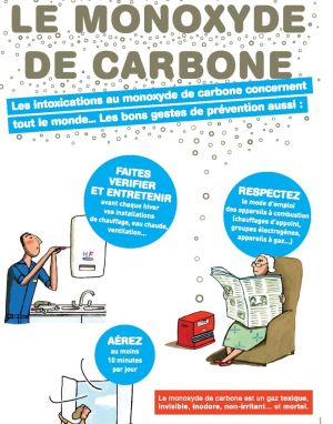 Le monoxyde de carbone, 1ère cause de mortalité par gaz toxique