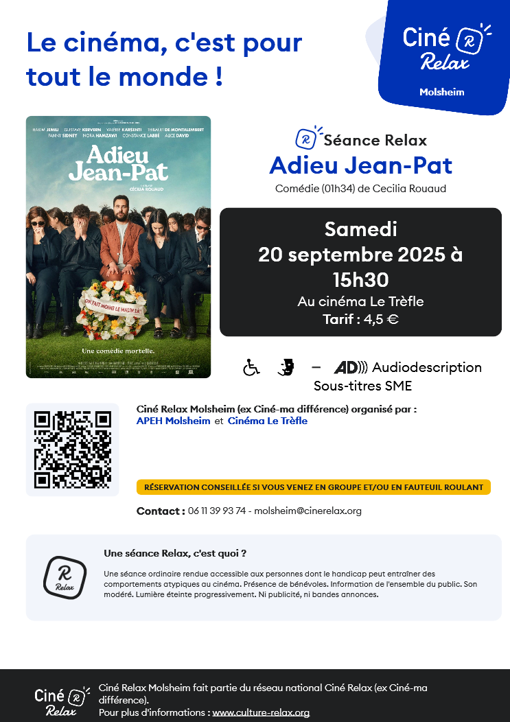 Affiche film Adieu Jean Pat