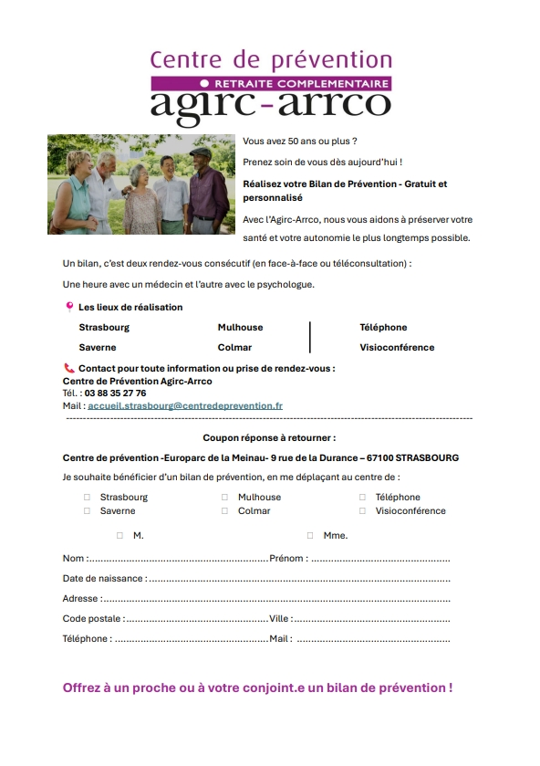 Bilan de prévention