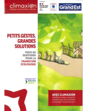 CLIMAXION: anticiper, &eacute;conomiser, valoriser