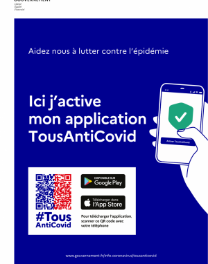 Aidez à lutter contre la propagation de la COVID-19 et activez l'application TousAntiCovid