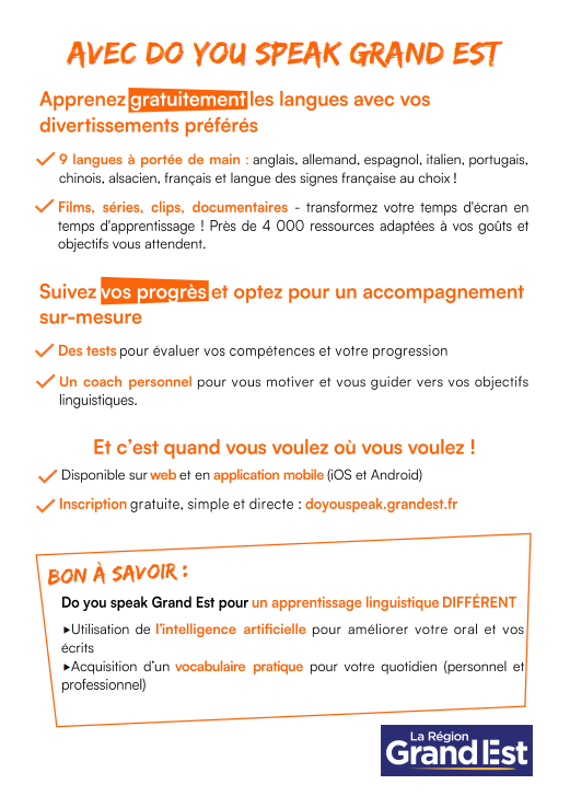 Do you speak Grand Est 