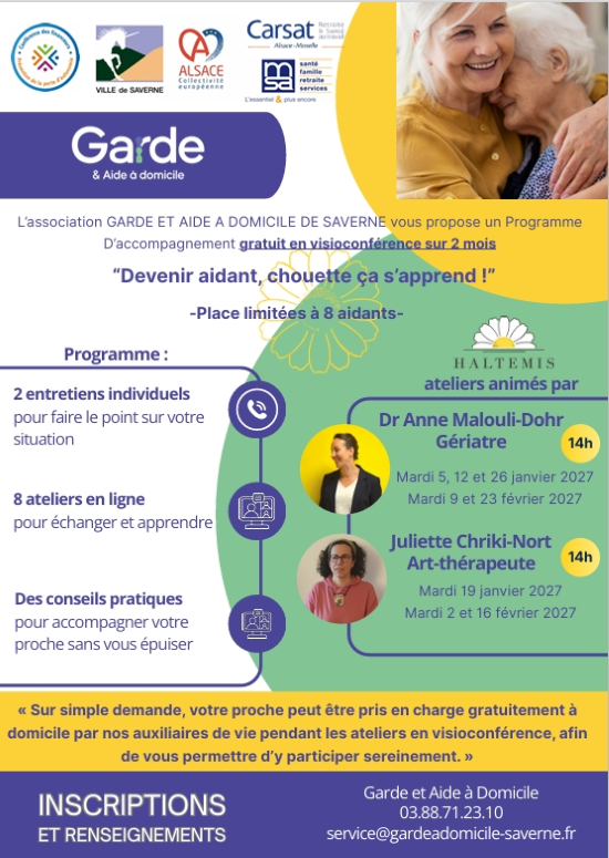 Garde et aide à domicile