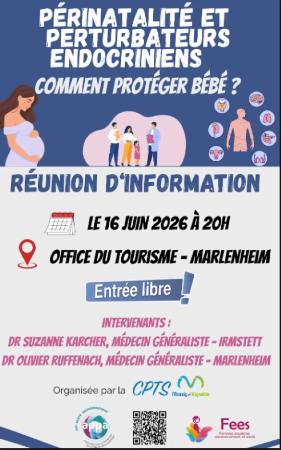Réunion d'information périnatalité et perturbateurs endocriniens