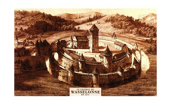 Le chateau de Wasselonne en 1674
