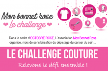 Challenge couture Mon Bonnet Rose